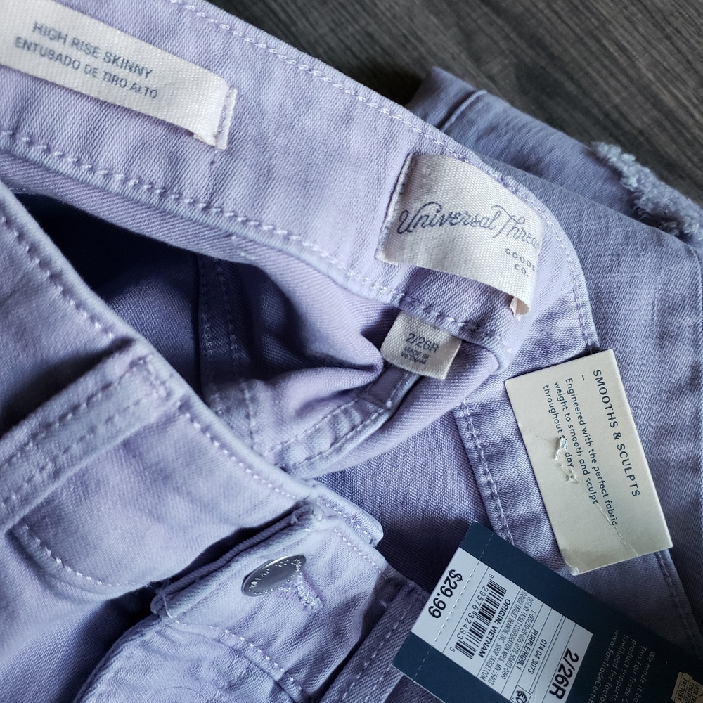 🆕️Purple High Rise Skinny Jeans - Picture 7 of 7